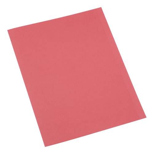 5 STAR OFFICE SQUARE CUT FOLDER RECYCLED 250GSM A4 RED (PACK