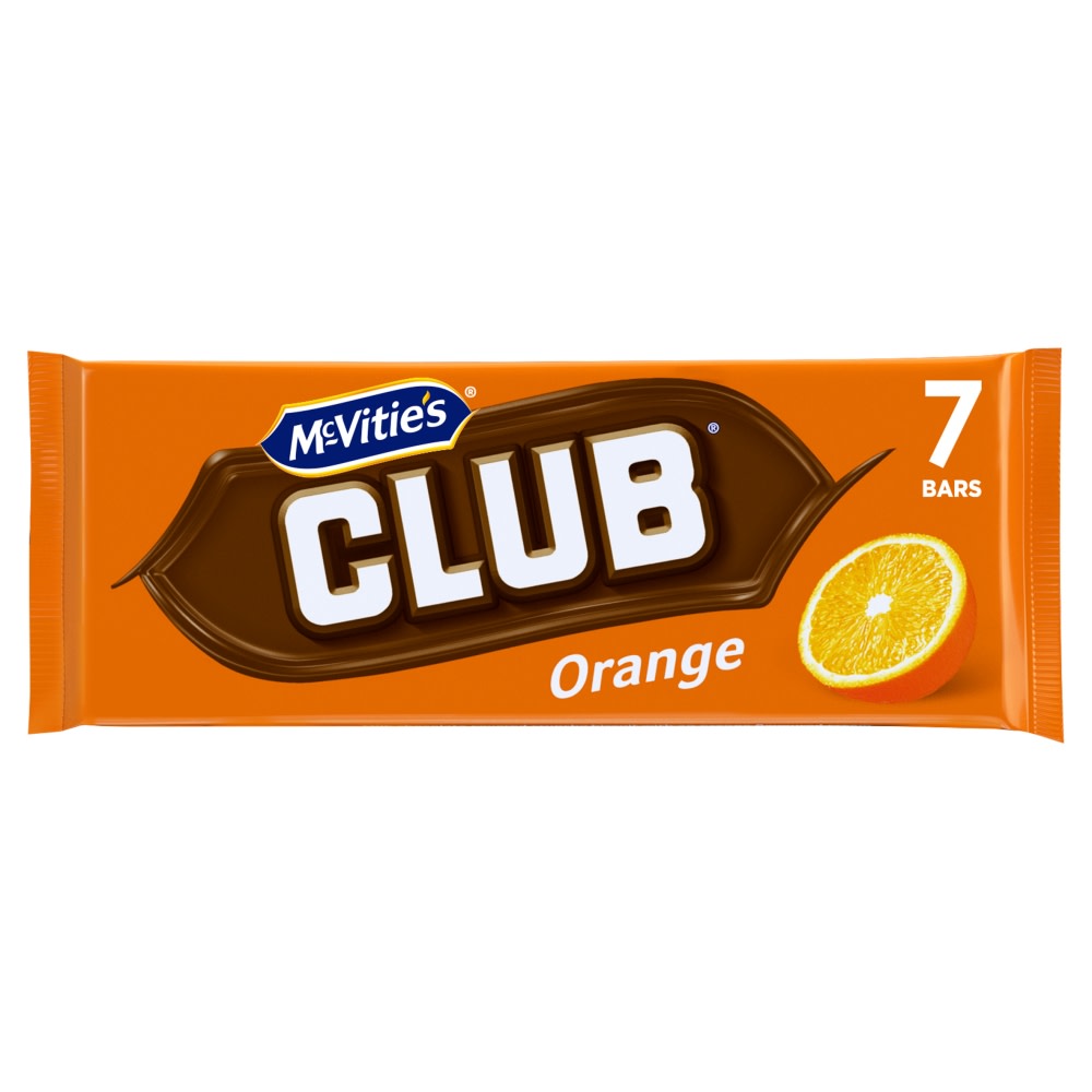 MCVITIES CLUB ORANGE BARS (7 Pack)