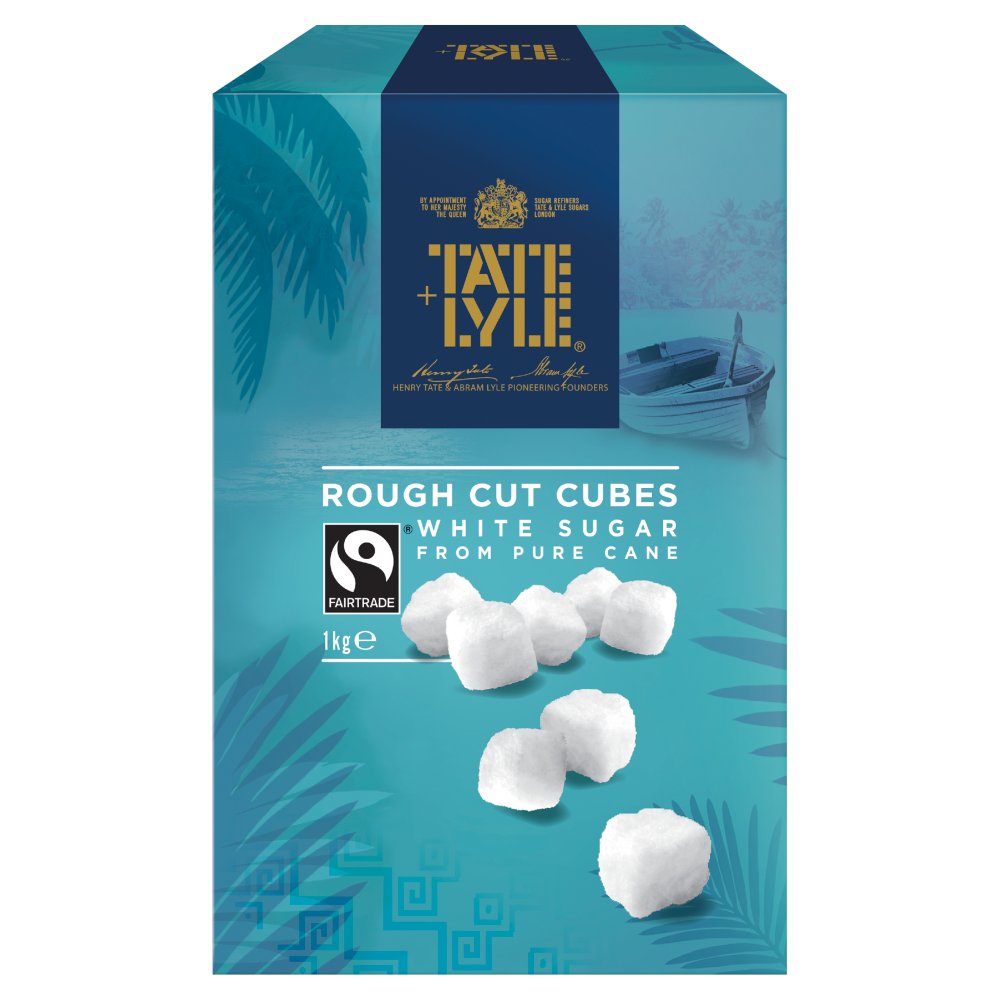 TATE & LYLE FAIRTRADE ROUGH CUT WHITE SUGAR CUBES (1kg)