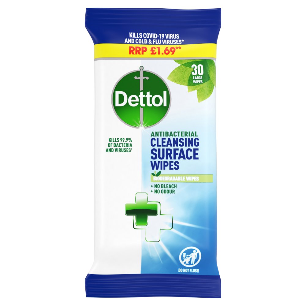 DETTOL SURFACE WIPES (30-pack) x 10