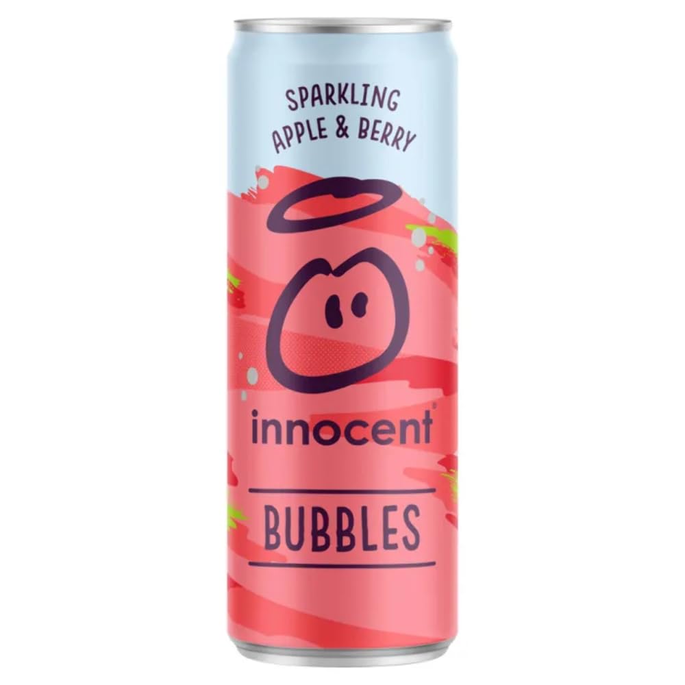 INNOCENT BUBBLES APPLE & BERRY CANS (330ml) x 12