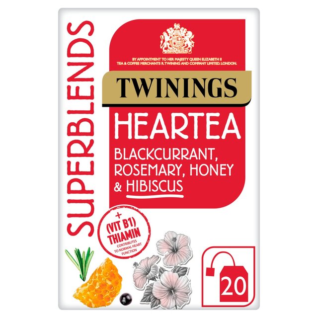 TWININGS HEARTEA WITH BLACKCURRANT, ROSEMARY & HONEY TEA (20 bags)