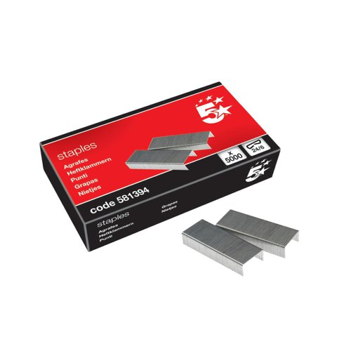 5 STAR OFFICE STAPLES 246 (PACK OF 5000)