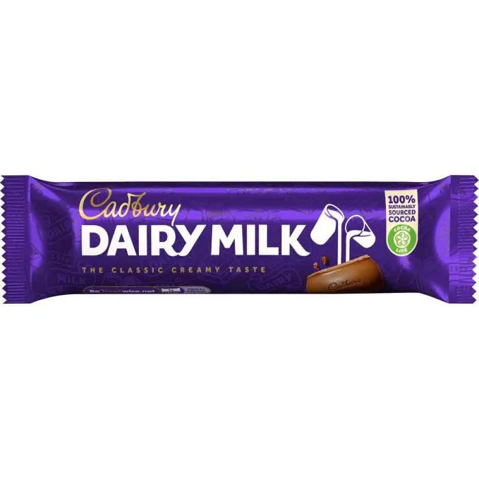 CADBURY DAIRY MILK CHOCOLATE BARS (45g) x 48