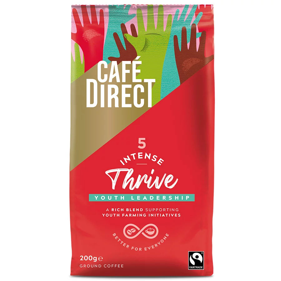 CAFEDIRECT INTENSE THRIVE ROAST GROUND COFFEE (200g)
