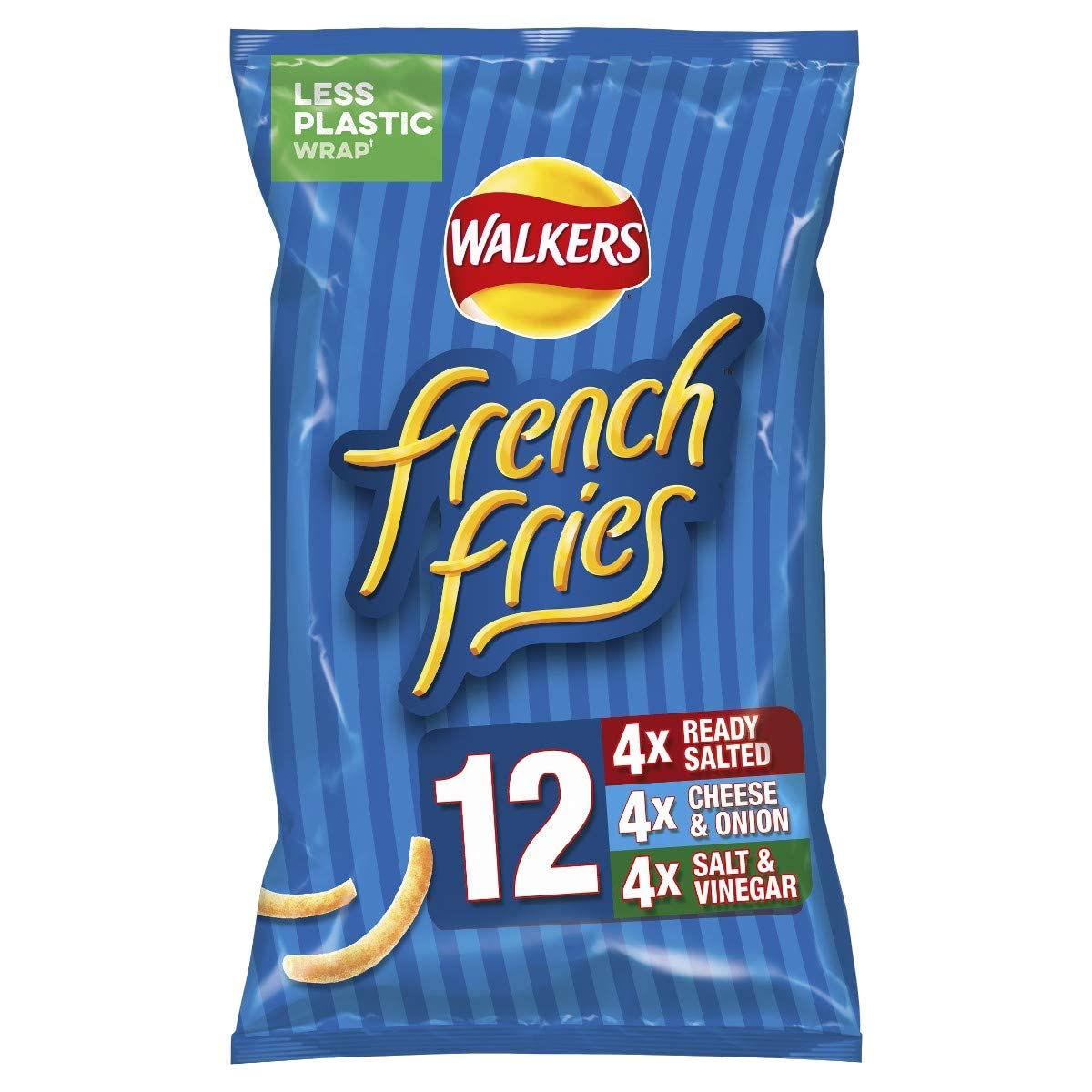 WALKERS FRENCH FRIES VARIETY MULTIPACK CRISPS (18g) x 12