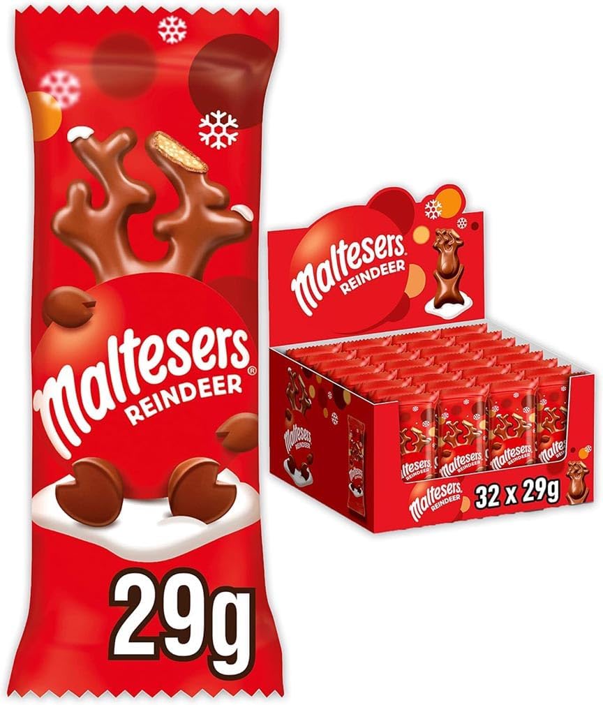 MALTESERS XMAS CHOCOLATE REINDEER (29G ) x 32