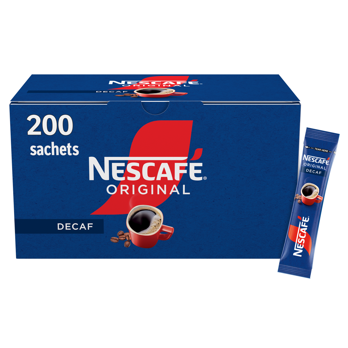 NESCAFÉ ORIGINAL DECAFFEINATED INSTANT COFFEE STICKS x 200