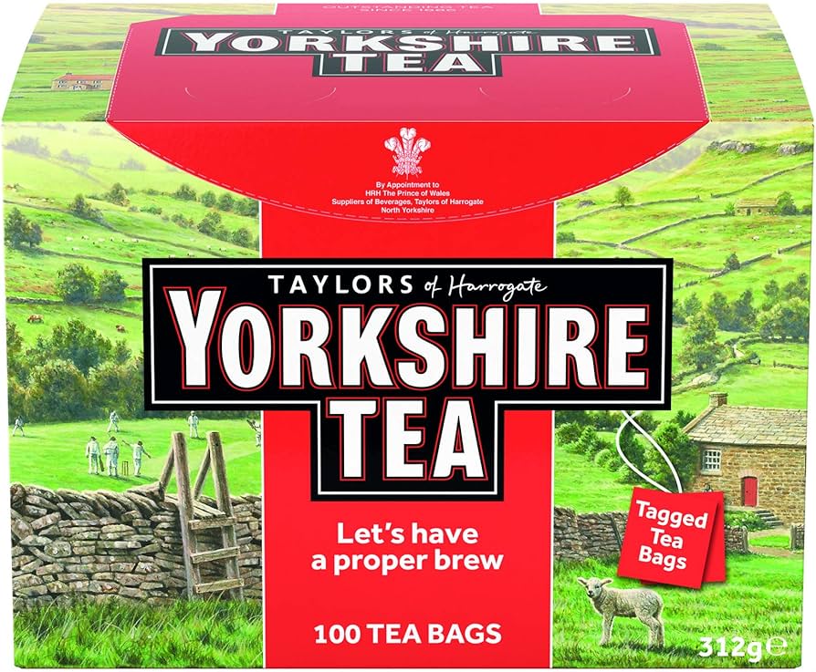 YORKSHIRE TEA TAGGED TEA BAGS 6 x 100