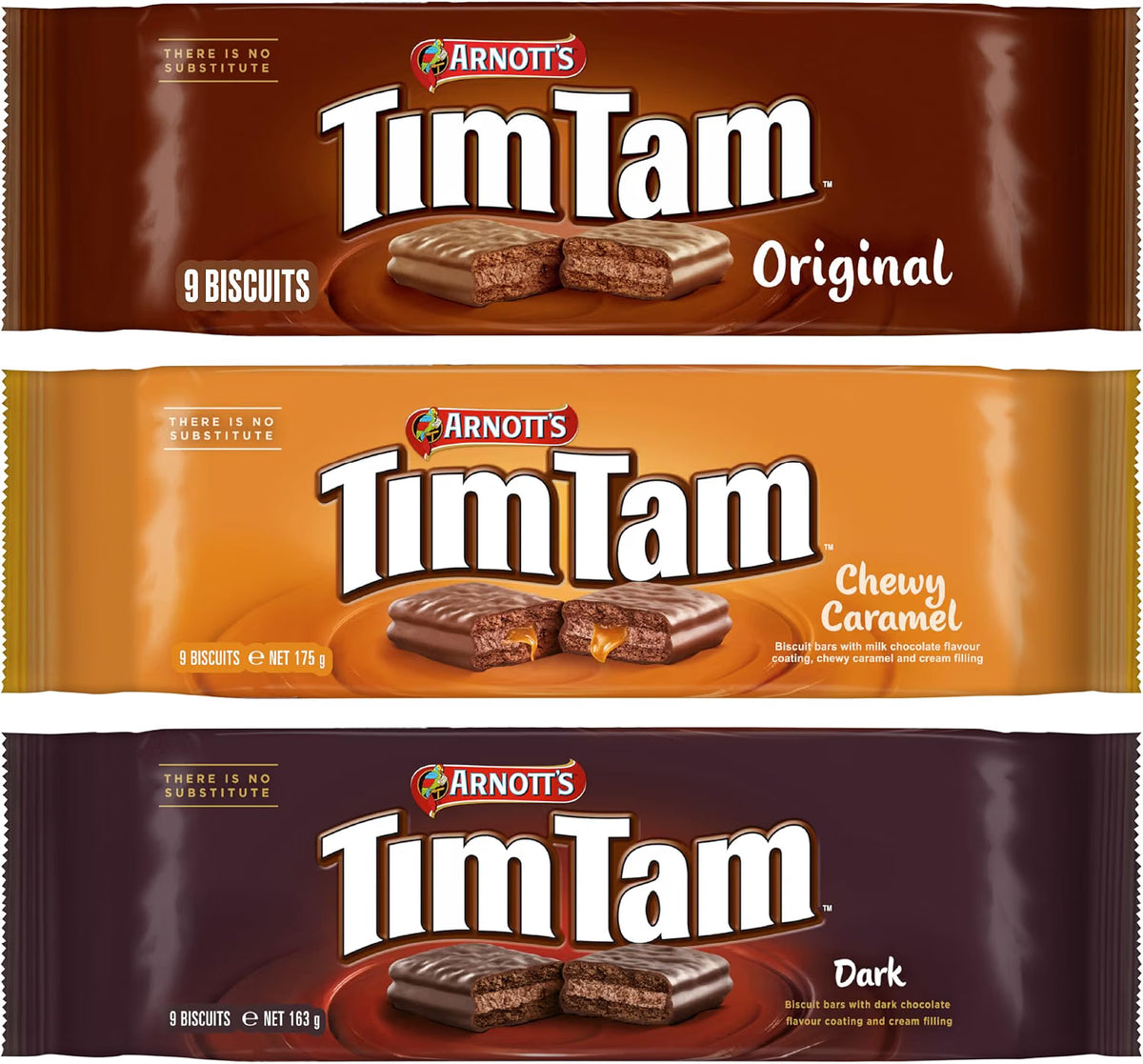 ARNOTT'S TIM TAM CHOC BISCUITS MULTIPACK (PACK OF 3)
