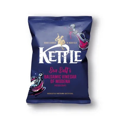 KETTLE CRISPS SEA SALT AND BALSAMIC VINEGAR (40g) x 54
