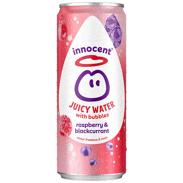 INNOCENT BUBBLES RASPBERRY & BLACKCURRANT (330ml) x 12