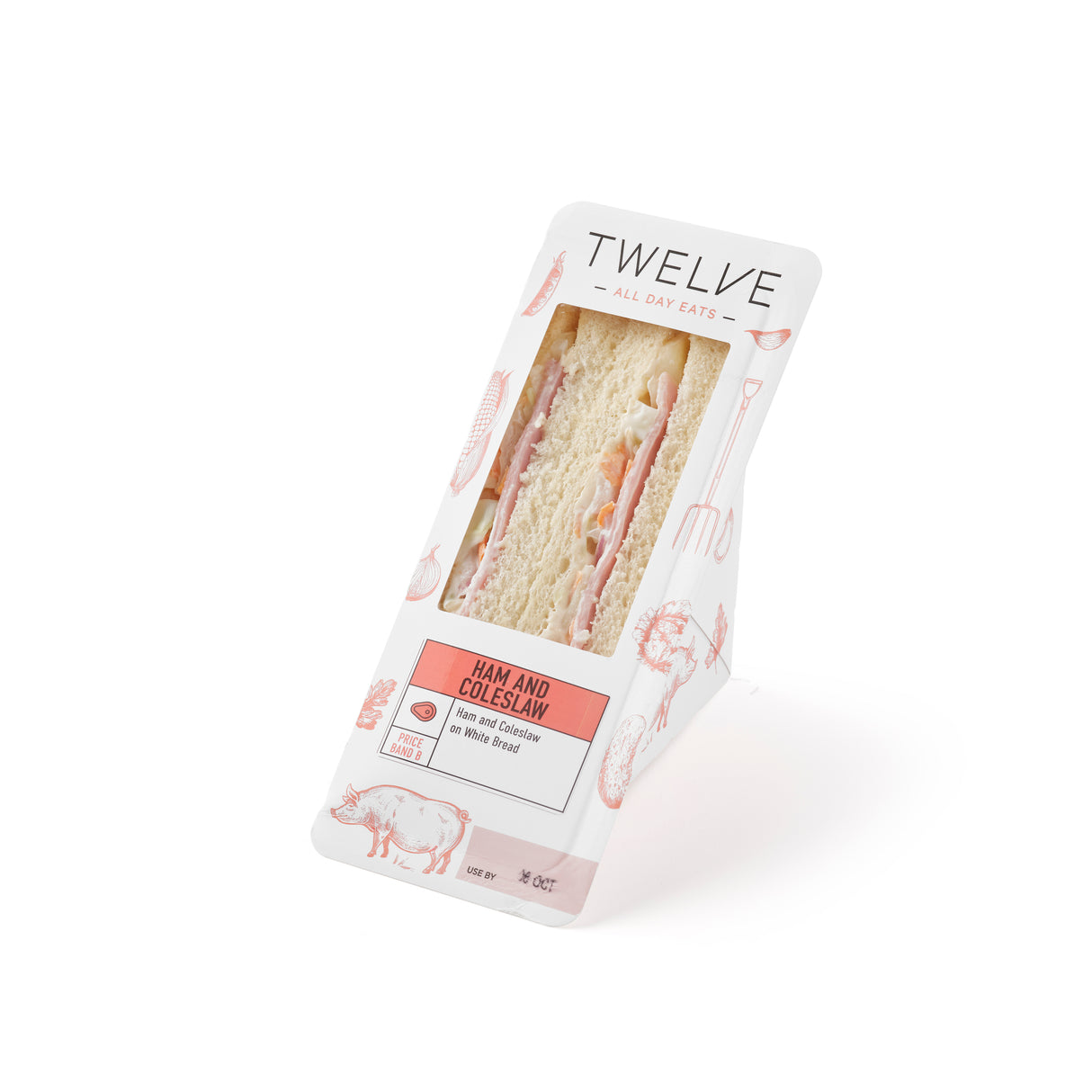 HAM AND COLESLAW SANDWICH (4 Pack)