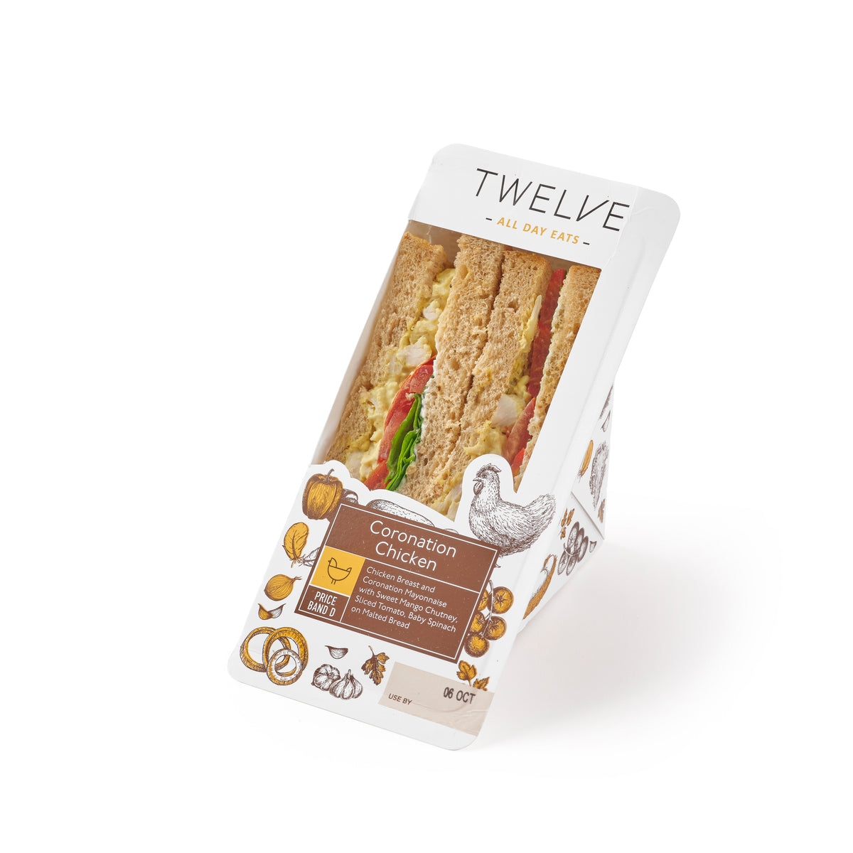 CORONATION CHICKEN SANDWICH