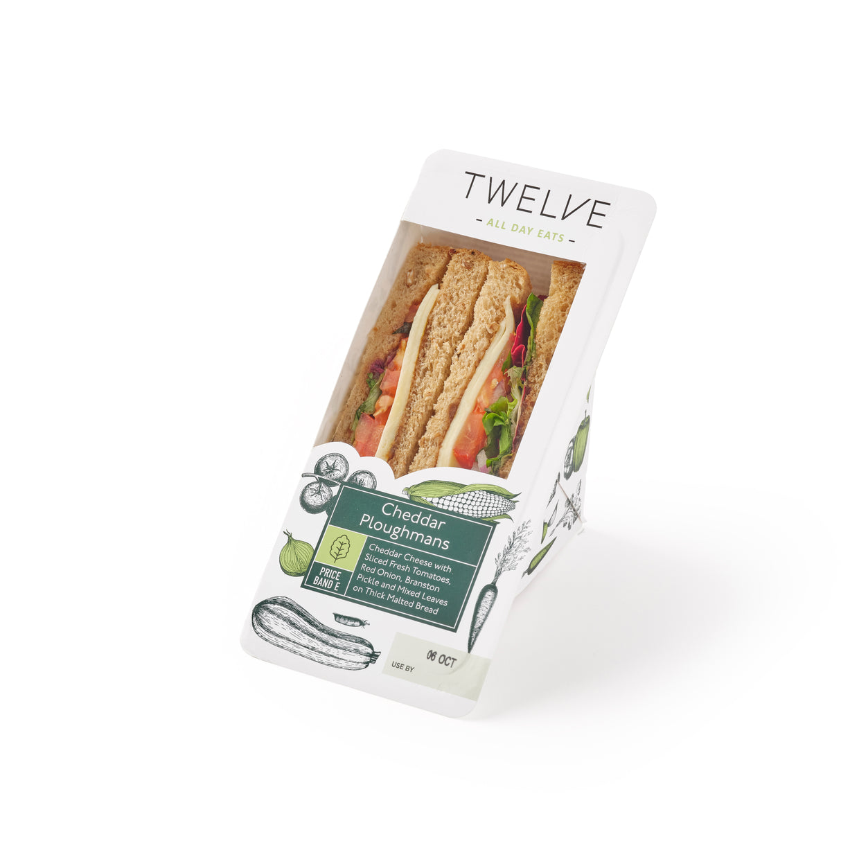 CHEDDAR PLOUGHMANS SANDWICH