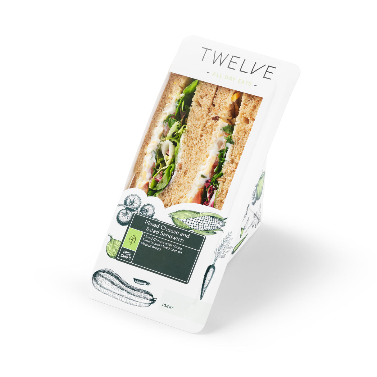 MIXED CHEESE AND SALAD SANDWICH