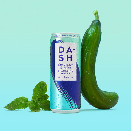 DASH WATER SPARKLING CUCUMBER & MINT CANS (330ml) x 12