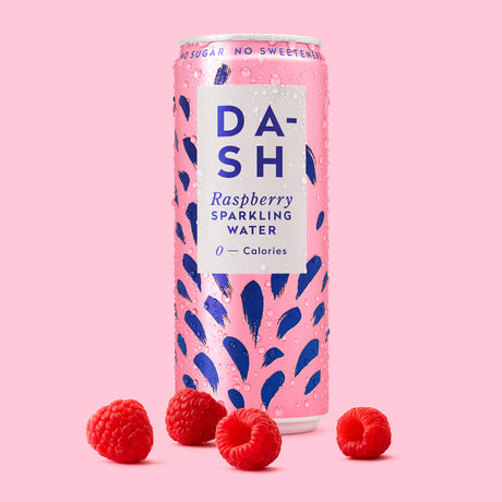 DASH SPARKLING RASPBERRY CANS (330ml) x 12