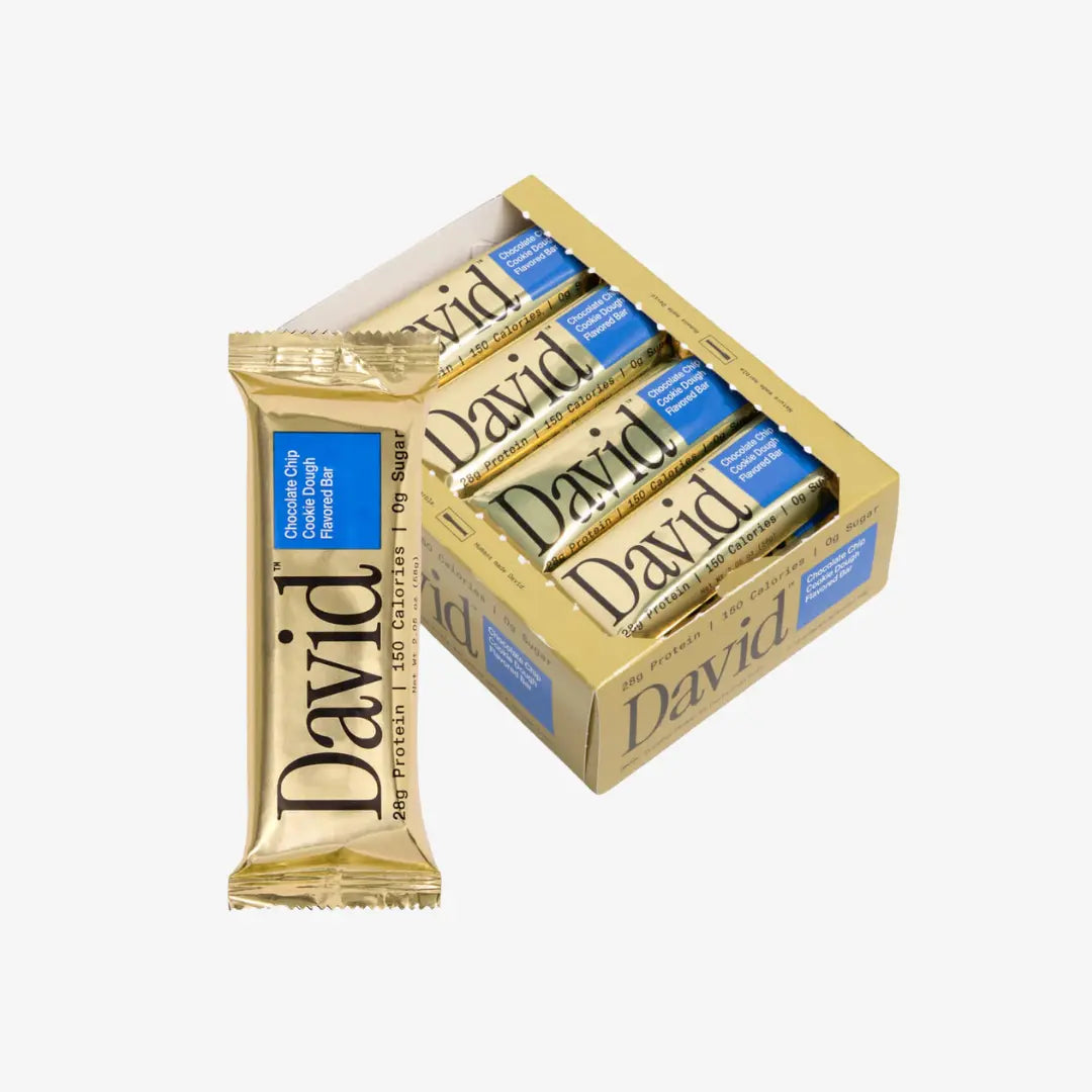 DAVID’S CHOCOLATE CHIP COOKIE DOUGH BAR (28g) x 12