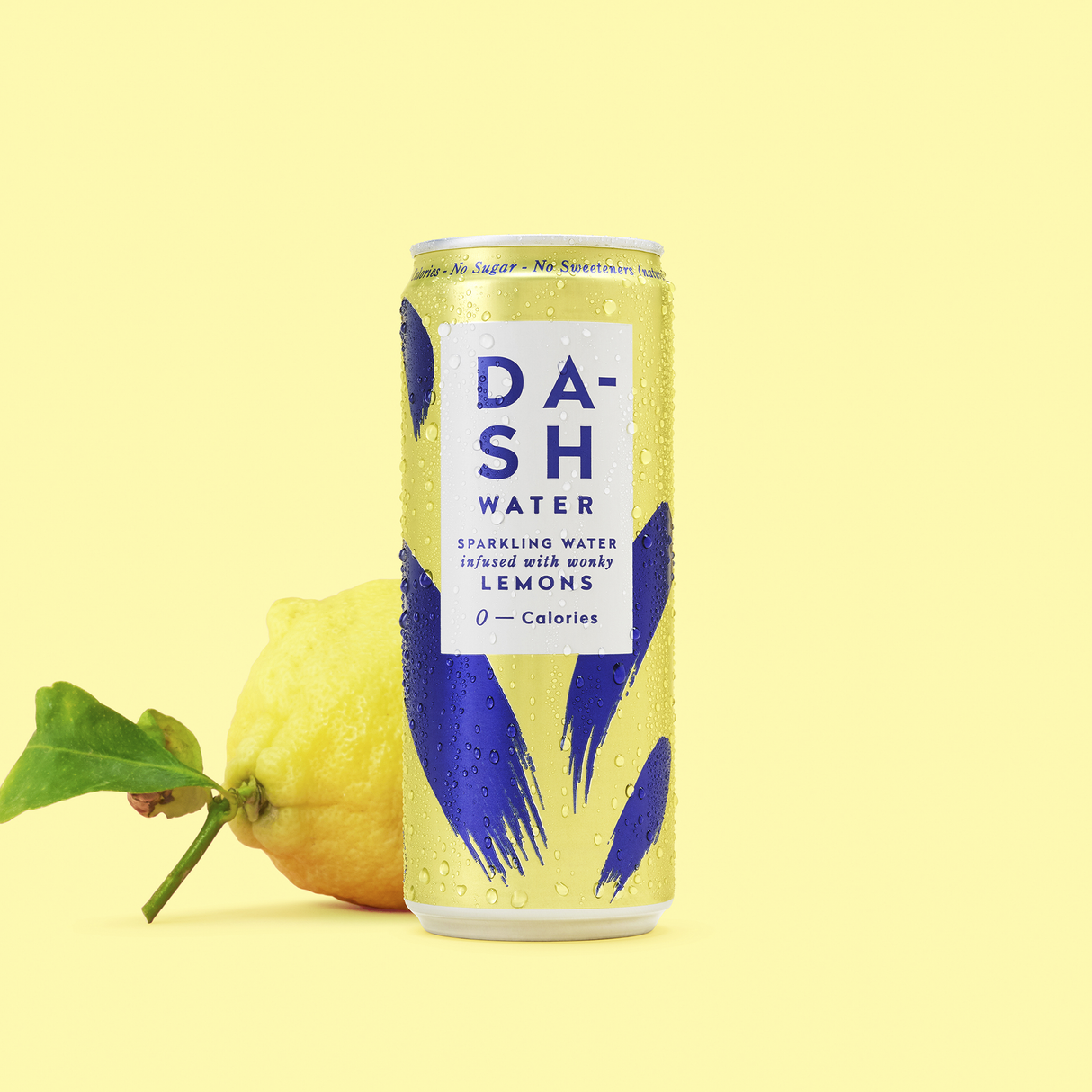 DASH WATER SPARKLING LEMON CANS (330ml) x 12