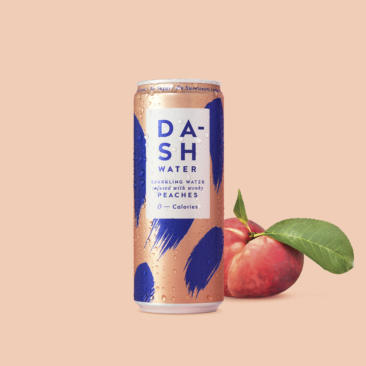 DASH WATER SPARKLING PEACH CANS (330ml) x 12