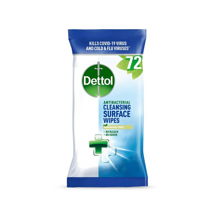 DETTOL SURFACE WIPES (72 pack)