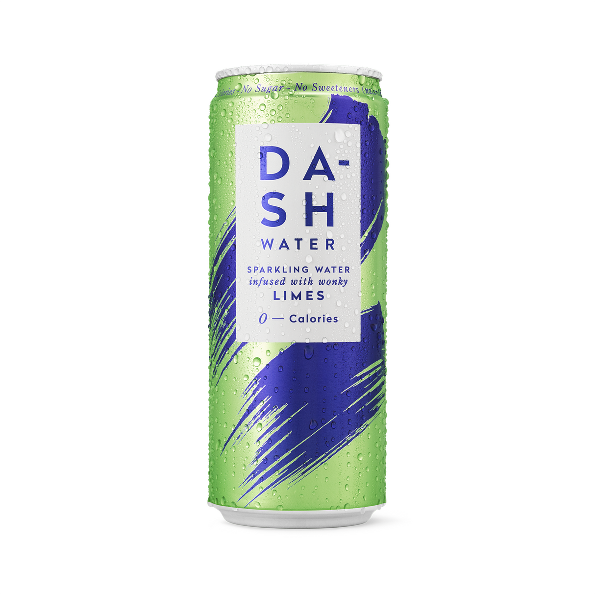 DASH WATER LIME SPARKLING WATER CANS (330ml) x 12