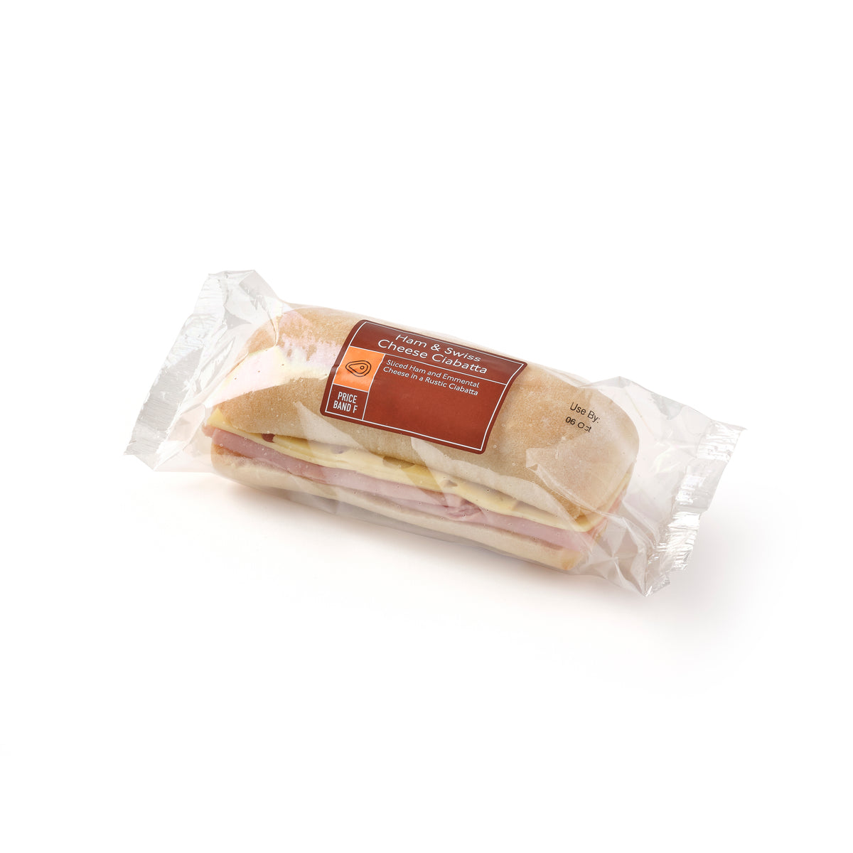 HAM & SWISS CHEESE SANDWICH ON CIABATTA