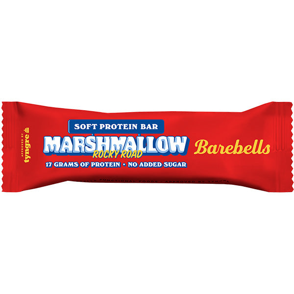 BAREBELLS - SOFT BARS - MARSHMALLOW ROCKY ROAD (55g) x 12