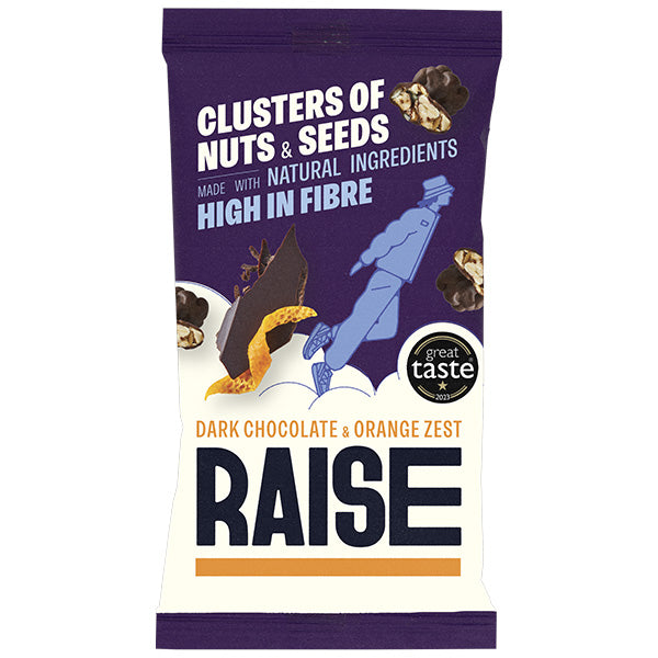 RAISE SNACKS - DARK CHOCOLATE AND ORANGE (35g) x 12
