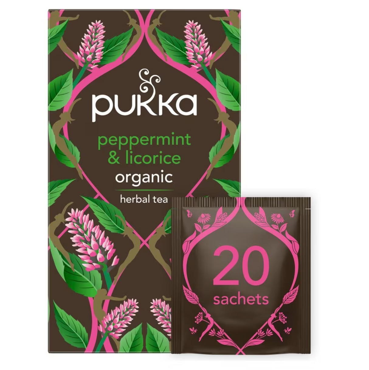 PUKKA PEPPERMINT & LIQUORICE ORGANIC TEA (20 bags)