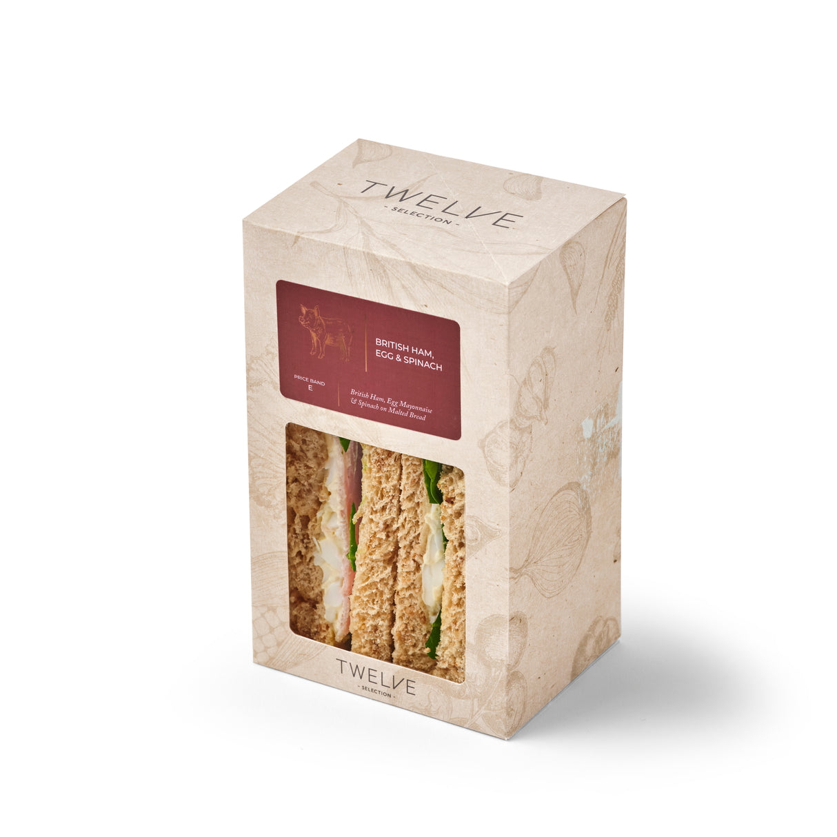 BRITISH HAM, EGG & SPINACH SANDWICH