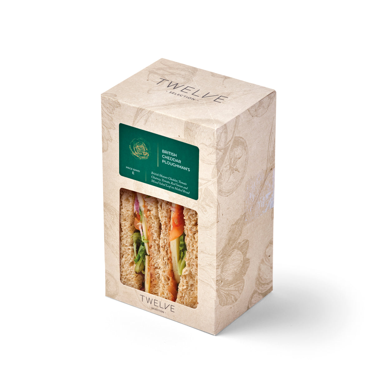 BRITISH CHEDDAR PLOUGHMAN'S SANDWICH
