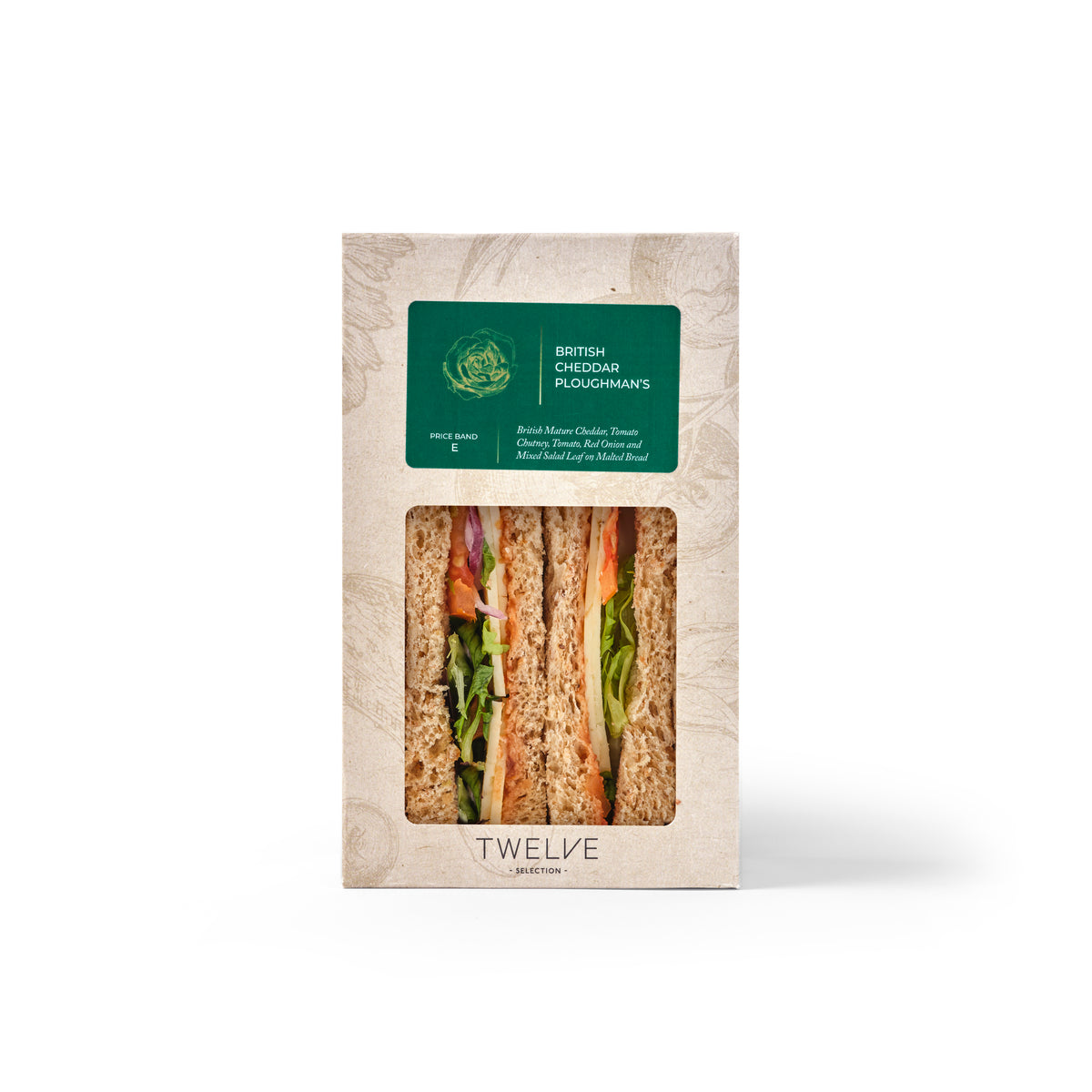 BRITISH CHEDDAR PLOUGHMAN'S SANDWICH