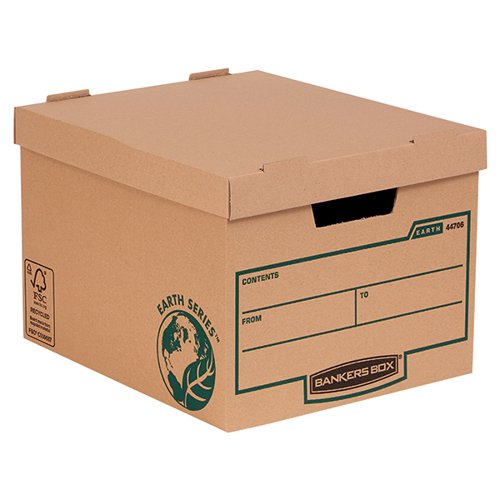 BANKERS BOX R-KIVE EARTH STORAGE BOX BROWN (PACK OF 10) 4470601