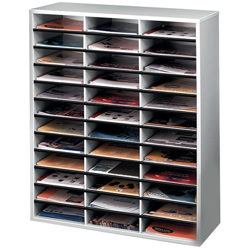 FELLOWES LITERATURE SORTER A4 36 COMPARTMENTS GREY 25061
