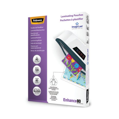 FELLOWES IMAGELAST LAMINATING POUCH A5 160 MICRON TOTAL THIC
