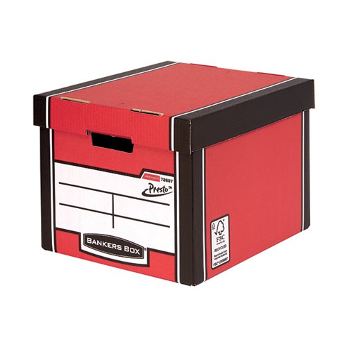 BANKERS BOX PREMIUM TALL BOX RED (PACK OF 5) 7260706