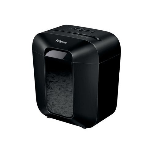 FELLOWES POWERSHRED LX25 CROSS-CUT P-4 SHREDDER BLACK 417110