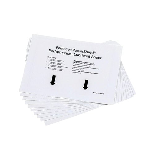 FELLOWES POWERSHRED PERFORMANCE+ LUBRICANT SHEETS (PACK OF 1