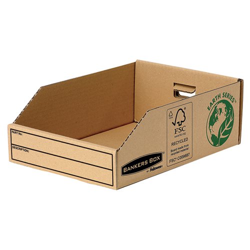 FELLOWES EARTH SERIES PARTS BIN 200MM (PACK OF 50) 7355