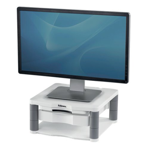 FELLOWES PREMIUM MONITOR RISER PLUS WITH STORAGE DRAWER AND