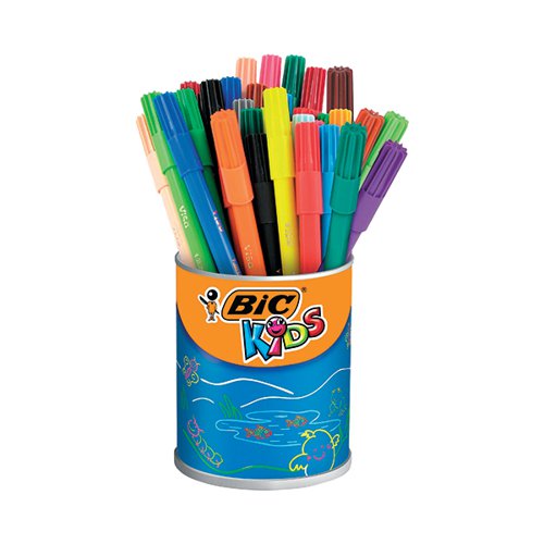 BIC KIDS VISA FELT TIP PENS ULTRA FINE TIP ASSORTED (PACK OF 36) 829012