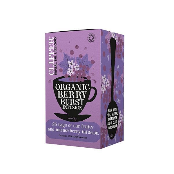 CLIPPER ORGANIC BERRY BURST (25) X 6