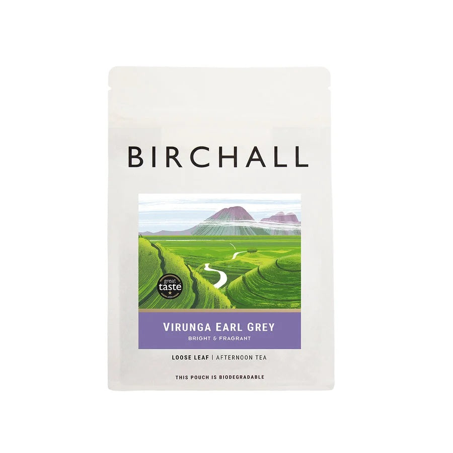BIRCHALL VIRUNGA EARL GREY RFA 250G LOOSE LEAF