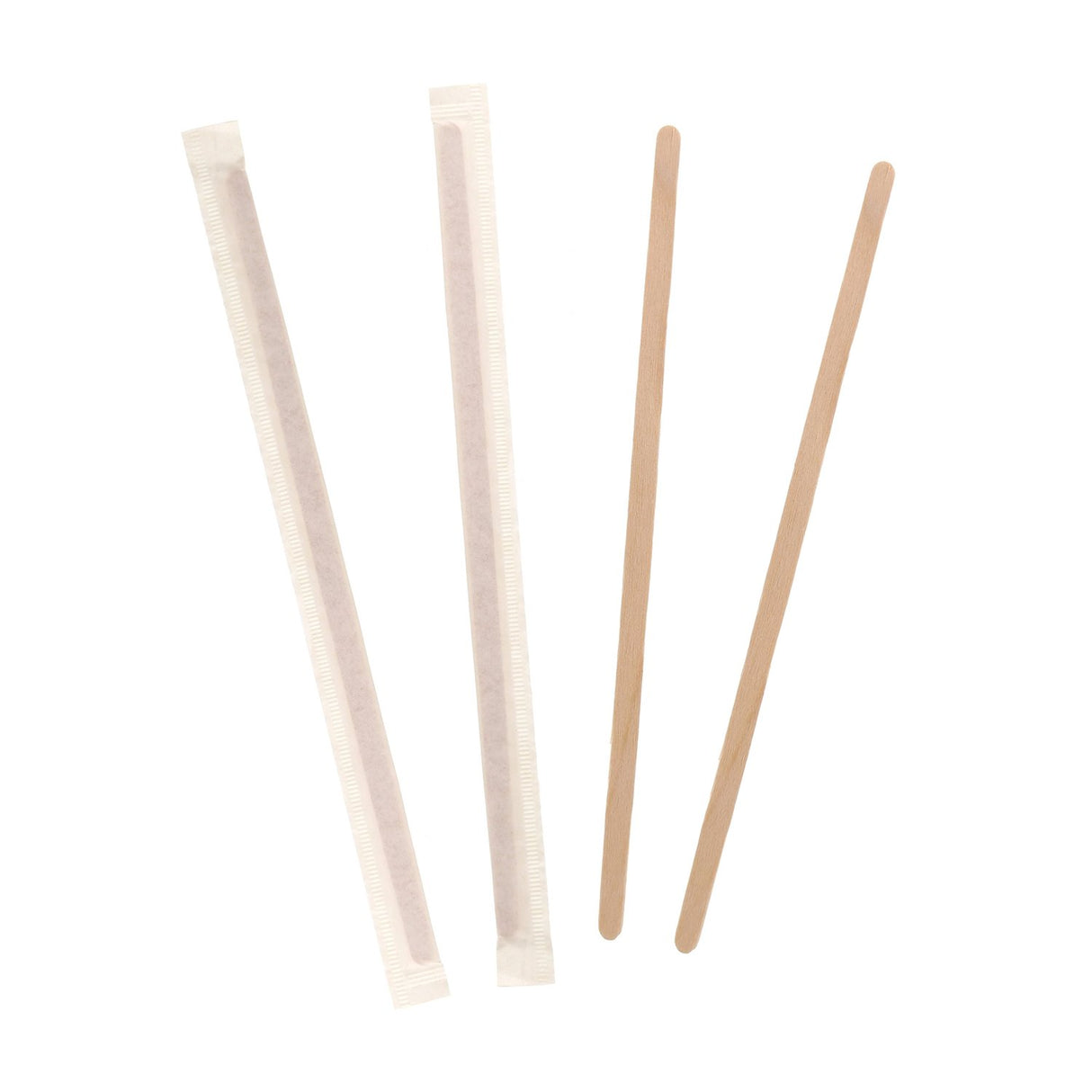 INDIVIDUALLY WRAPPED BIRCHWOOD STIRRERS x (500)