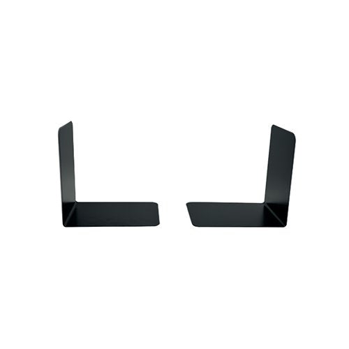 METAL BOOKENDS HEAVY DUTY W140XD140MM BLACK (PACK OF 2) 0441