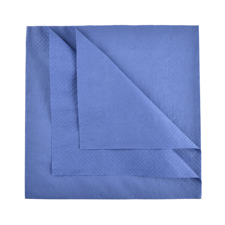 3 PLY 40cm NAPKINS INDIGO x 1000