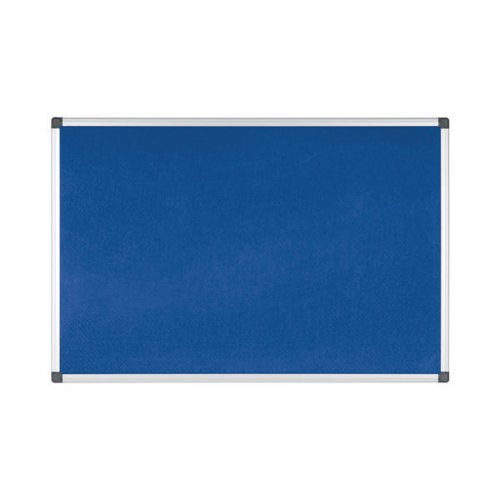 BI-OFFICE ALUMINIUM TRIM FELT NOTICE BOARD 1800X1200MM BLUE