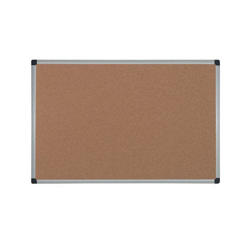BI-OFFICE ALUMINIUM FRAME CORK NOTICEBOARD 900X600MM CA03117